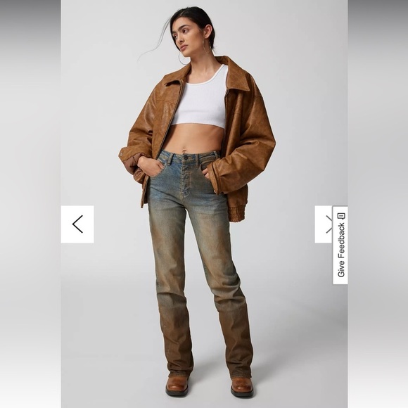 Neon Denim Brand N. D. B. Henley Straight Jeans 27 sold at Free People 5 - Picture 9 of 9